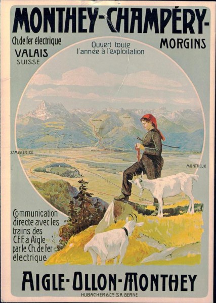 Monthey-Champéry, REPRODUKTION Vorderseite