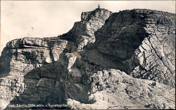 Säntis, v. Gyrenspitze Vorderseite
