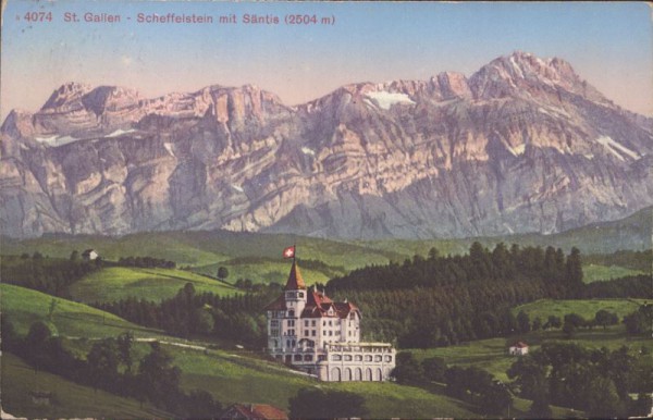 St. Gallen - Scheffelstein mit Säntis