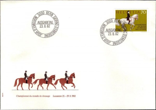 Lausanne, Championnat du monde de dressage 1982 Vorderseite