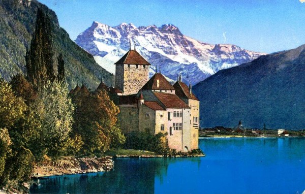 Château de Chillon et Dents du Mid Vorderseite