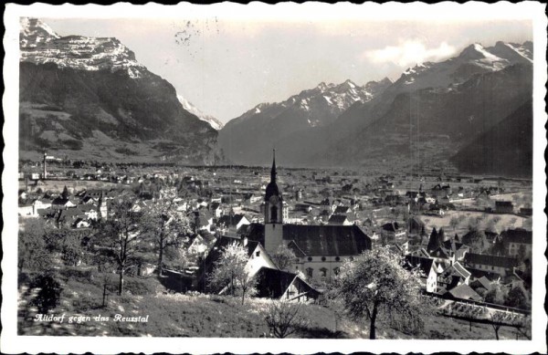 Altdorf gegen das Reusstal Vorderseite