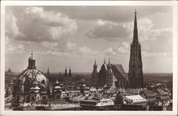 Wien, Blick vom Hochhaus Stephanskirche
