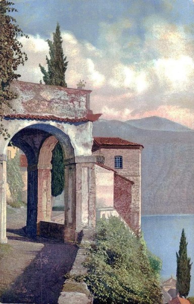 Lago di Lugano. Morcote Vorderseite