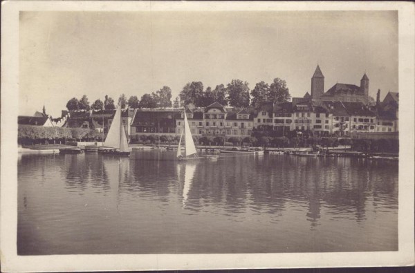 Rapperswil, Hafen mit neuem Quai Vorderseite