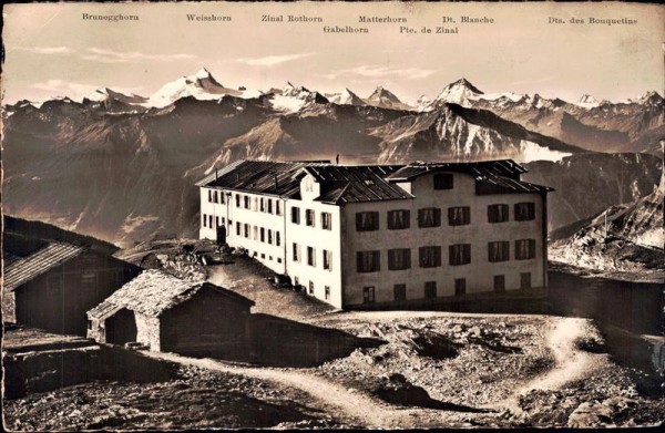 Gemmipass,  Hotel Wildstrubel Vorderseite