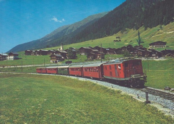 Gluringen Wallis, Furka - Oberalp - Bahn Vorderseite
