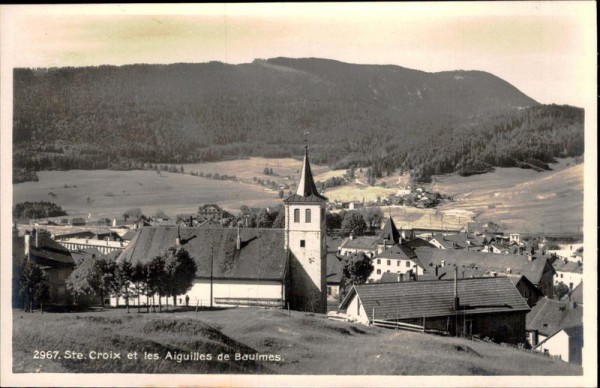 Ste Croix et les Aiguilles de Baulmes Vorderseite