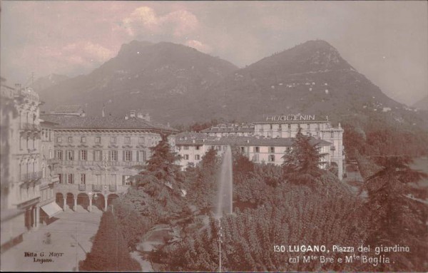 Lugano, Piazza del giradino Vorderseite