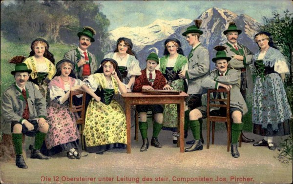 Die 12 Obersteirer mit Jos. Pircher Vorderseite