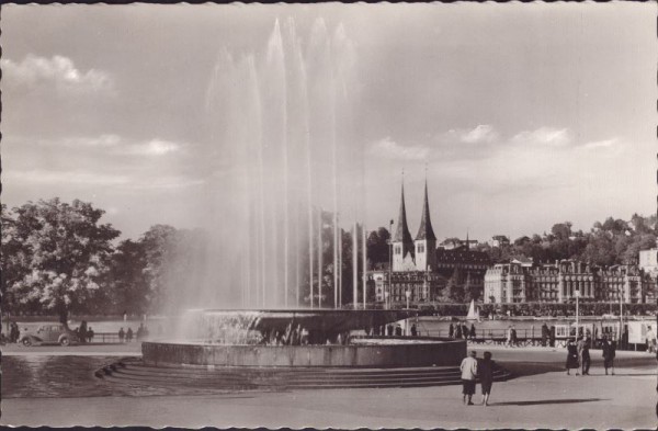 Luzern mit Wagenbachbrunnen