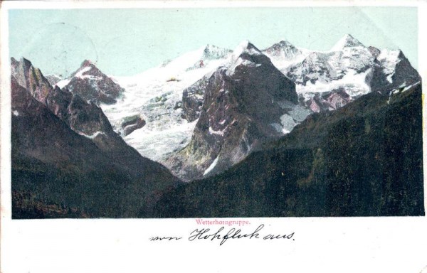 Wetterhorngruppe Vorderseite