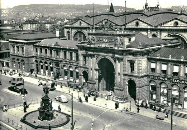 Zürich, Hauptbahnhof Vorderseite