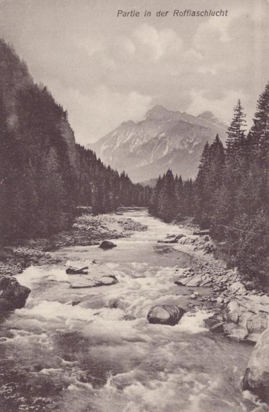 Partie in der Rofflaschlucht Vorderseite