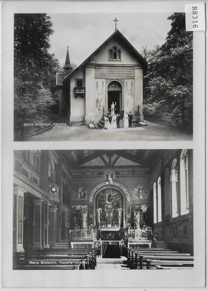 Maria Bildstein - Kapelle mit 4 Hochzeit Paare - Kapelle Inneres - animee belebt