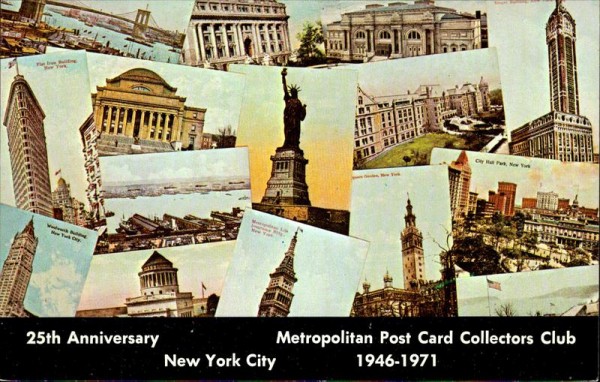 Metropolitan Post Card Collectors Club 1946-1971, New York Vorderseite