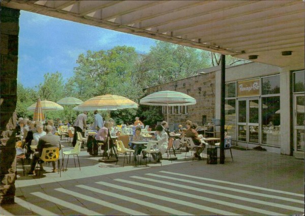Berlin - Hauptstadt der DDR, HO-Grossgaststätten "Tierpark Berlin" Vorderseite