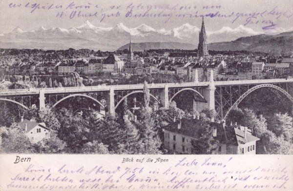 Bern Blick auf die Alpen