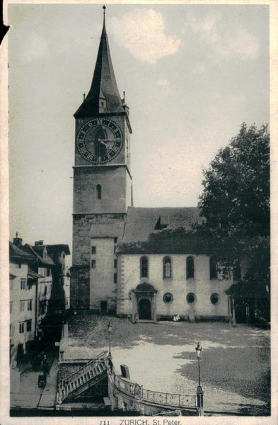 Zürich, St.Peter Vorderseite