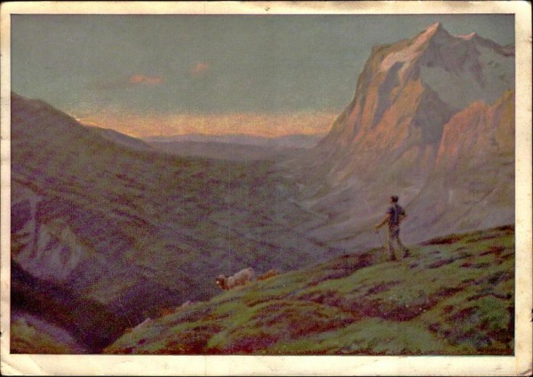 Tal von Grindelwald - Eugène Burnand  Vorderseite