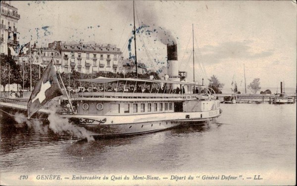 Genève, Départ du "Général Dufour" Vorderseite