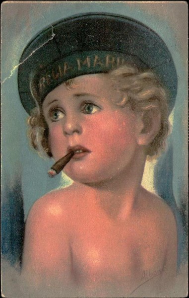 Rauchendes Kind Vorderseite