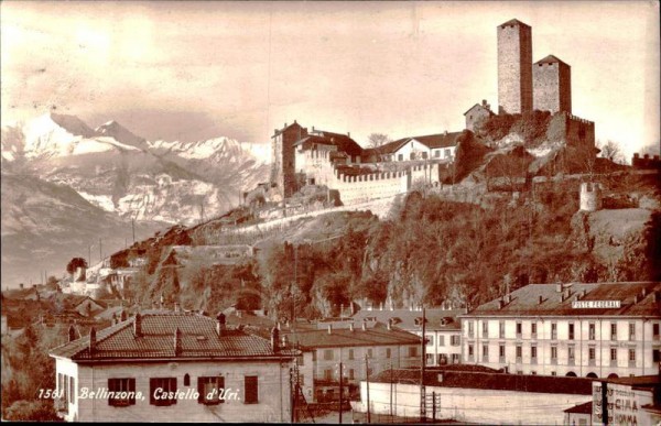 Bellinzona - Castello Vorderseite
