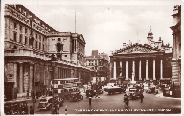 The Bank of England & Royal Exchange, London