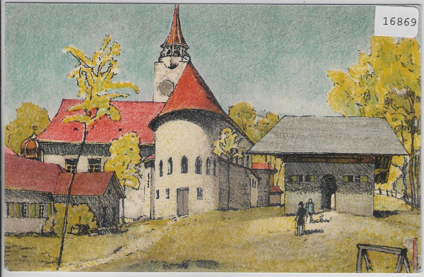 Bern Künstlerpostkarte 1914 Schweiz. Landesausstellung - Serie: Dörfli