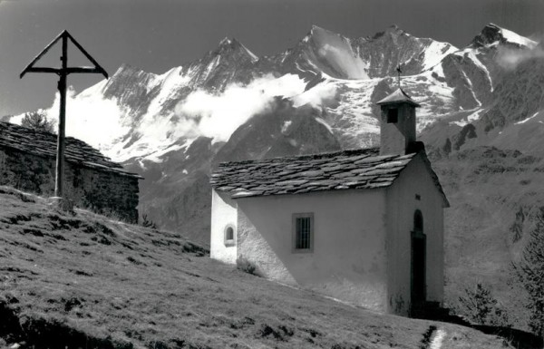 Kapelle auf Triftalp ob Saas-Grund Vorderseite