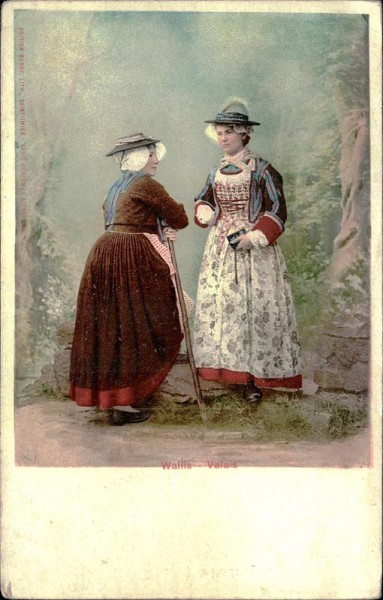 Wallis, Trachten Vorderseite