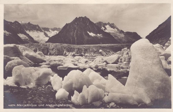 Merjelensee und Aletschgletscher Vorderseite