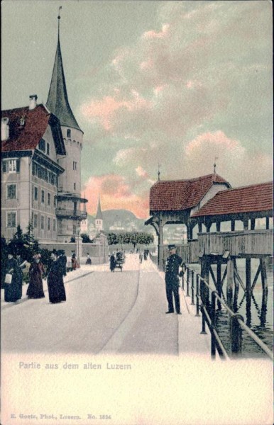 Partie aus dem alten Luzern Vorderseite