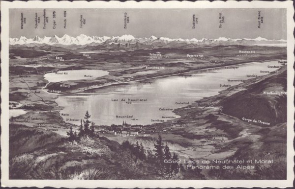 Lacs de Neuchàtel et Morat - Panorama
