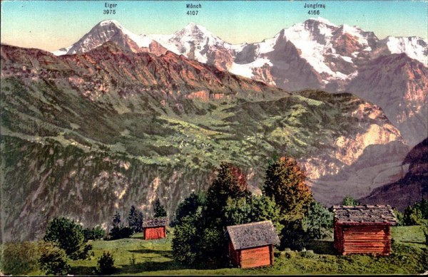 Eiger, Mönch und Jungfrau Vorderseite