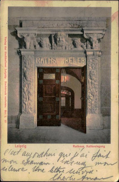 Rathaus Kellereingang (Leipzig) Vorderseite