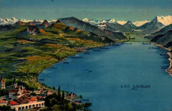 Lausanne et le Lac Léman