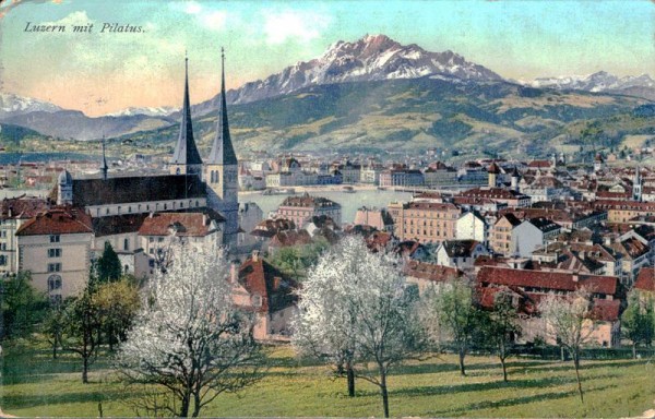 Luzern mit Pilatus Vorderseite