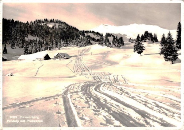Flumserberg. Prodalp mit Prodkamm Vorderseite