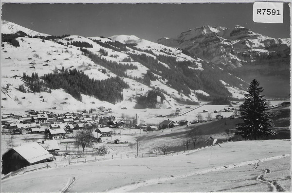 Lenk gegen Hahnenmoospass u. Wildstrubel im Winter en hiver