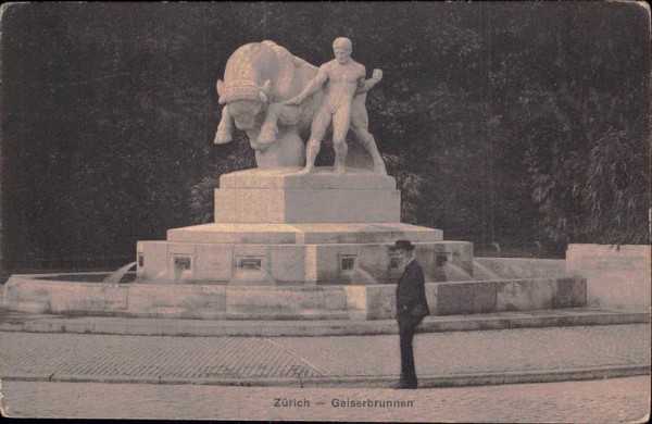 Zürich - Geiserbrunnen Vorderseite