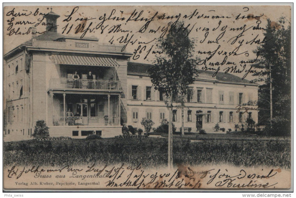 Langenthal, Gruss aus - Krankenhaus