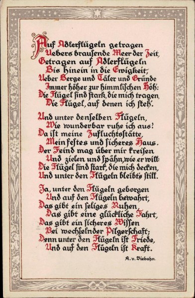 Auf Adlerflügeln... Vorderseite