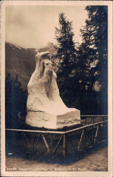 St. Moritz, Segantini-Denkmal Vorderseite
