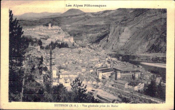 Sisteron - Vue générale prise du Molar Vorderseite