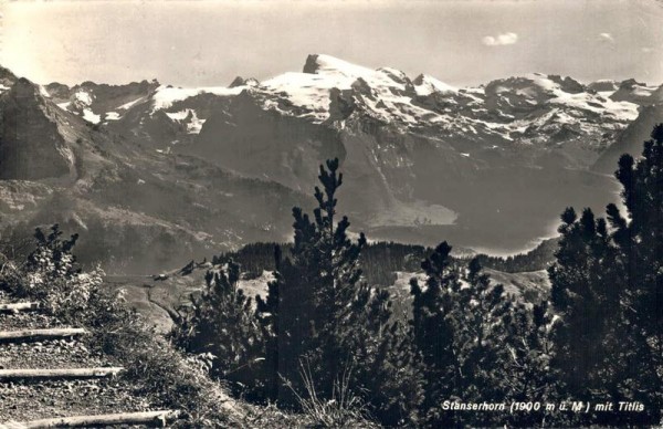 Stanserhorn mit Titlis. 1949 Vorderseite