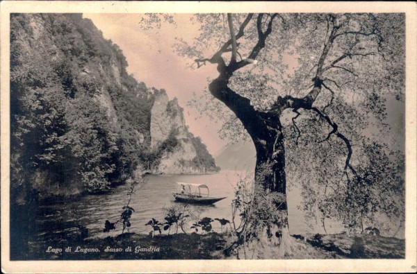 Lago di Lugano, Sasso die Gandria Vorderseite