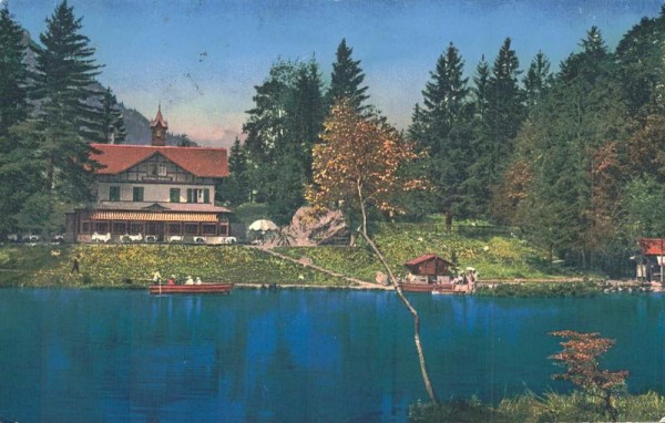 Lötschbergbahn. Blausee. 1936 Vorderseite