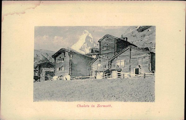 Zermatt, Chalets Vorderseite