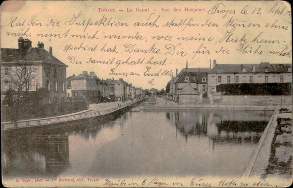 Troyes - Le Canal - Vue des Hospices Vorderseite